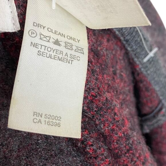 Vtg Liz Claiborne Cardigan Sweater Womens 1X Petite Wool Artsy Boho Cottage Art - Picture 14 of 15